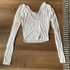 Joah brown crop long sleeve medium.